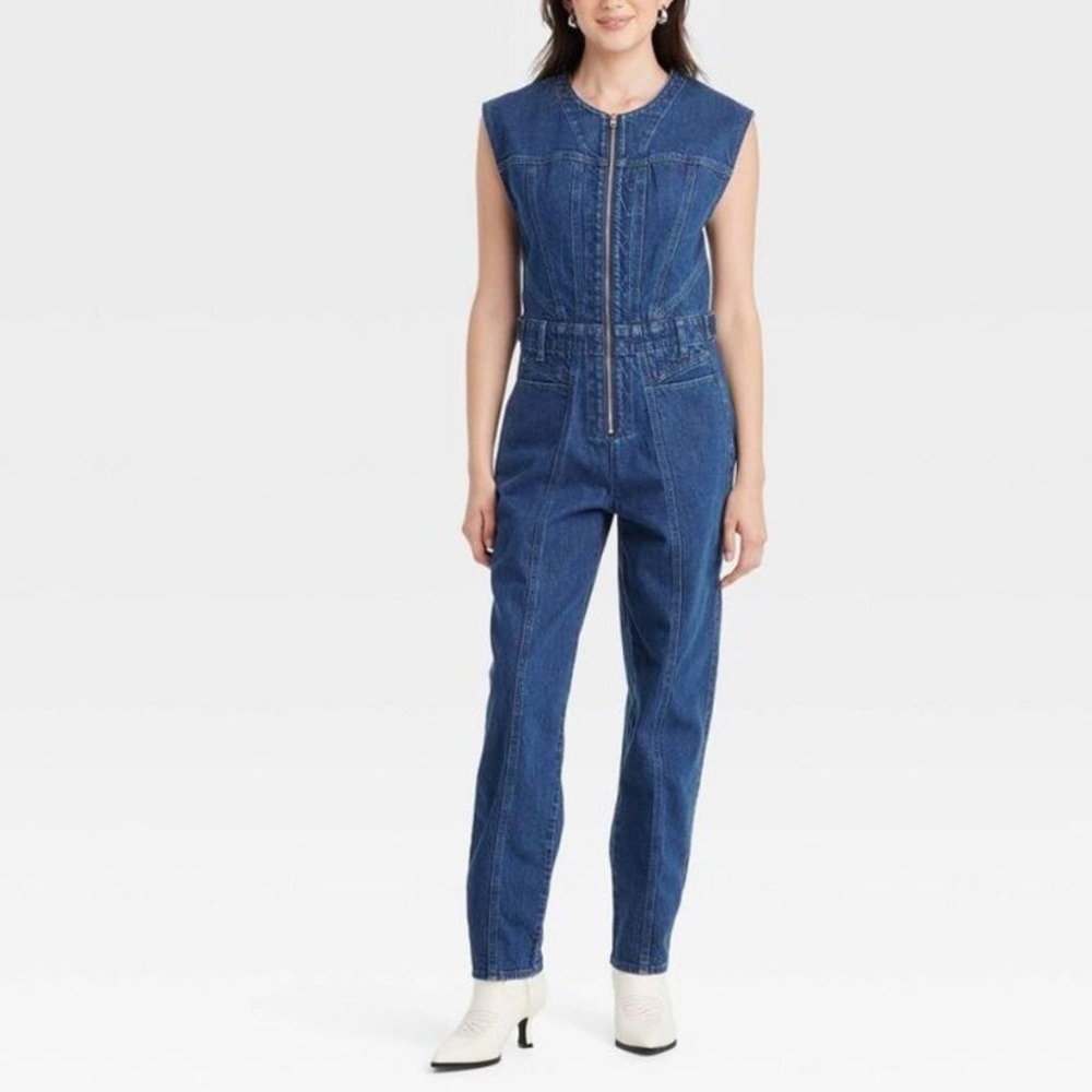 Universal Thread denim blue jumpsuit - Picture 2 of 9